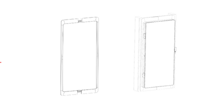 SPAN Flush Mount Trim Kit MAIN 16/MLO 24 For semi-recessedinstallation P-00FTK24-3-0