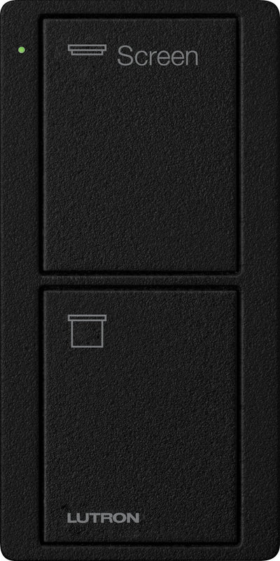 Lutron Pico 2-Button Smart Remote, Screen Icons, Midnight, PJ2-2B-TMN-S08