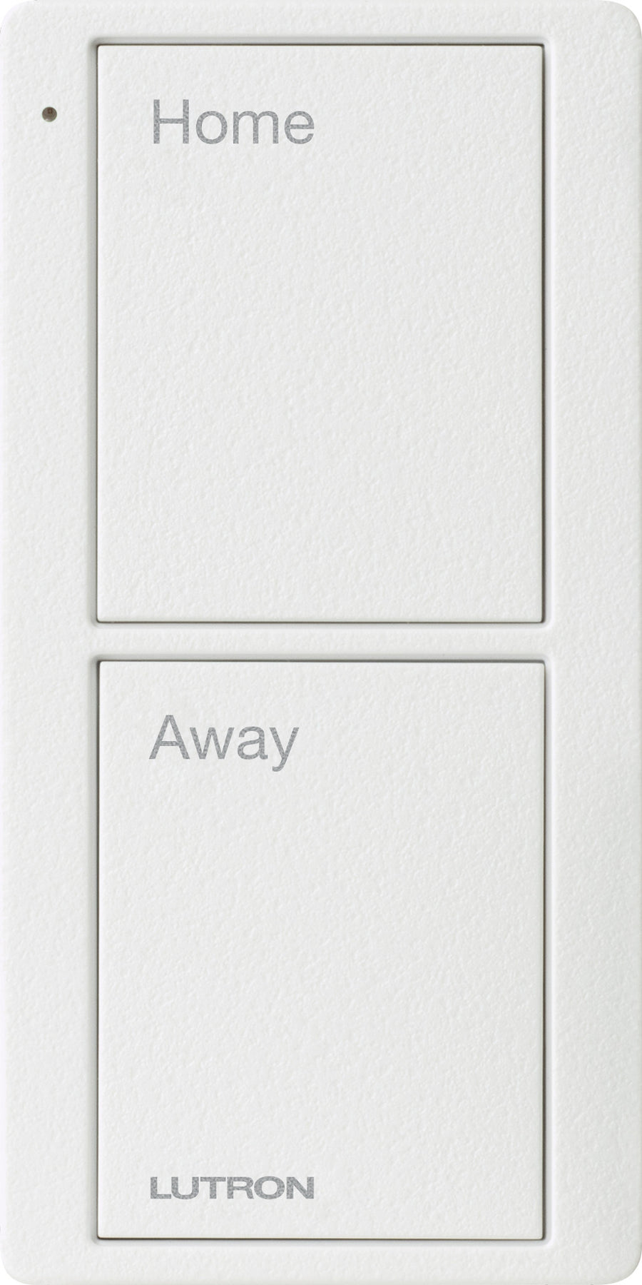 Lutron 2-Button Scene Pico Smart Remote, with Pre-Engraved Text-"Home/Away",Snow White, PJ2-2B-TSW-P01