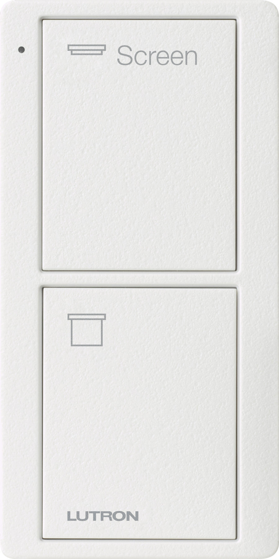 Lutron Pico 2-Button Smart Remote, Screen Icons, Snow, PJ2-2B-TSW-S08