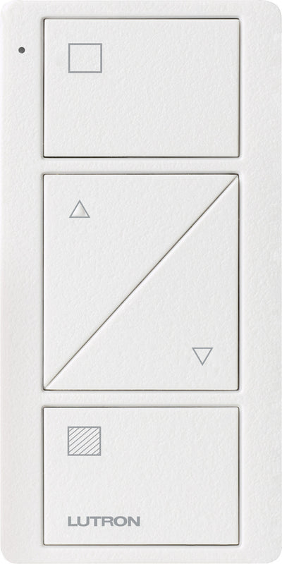 Lutron Pico 2-Button Raise/Lower Smart Remote, Shade Icons, Snow, PJ2-2BRL-TSW-S01