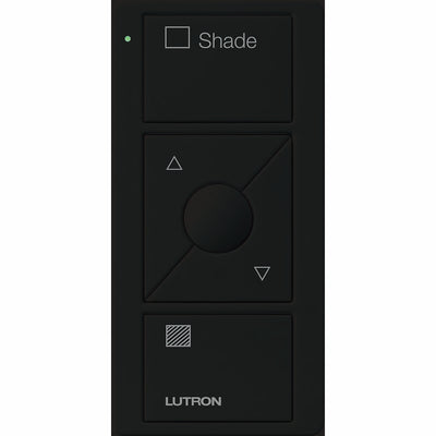 Lutron Pico 3-Button Raise/Lower Smart Remote, Shade Icons with Text, Black, PJ2-3BRL-GBL-S02