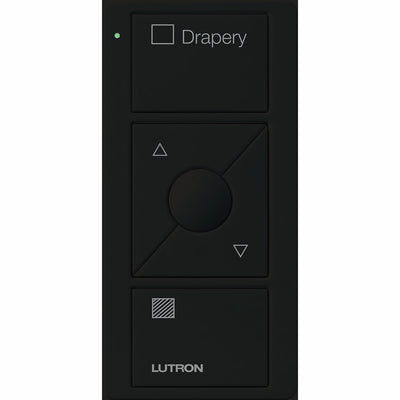 Lutron Pico 3-Button Wireless Remote, Drapery Control, Black, PJ2-3BRL-GBL-S07
