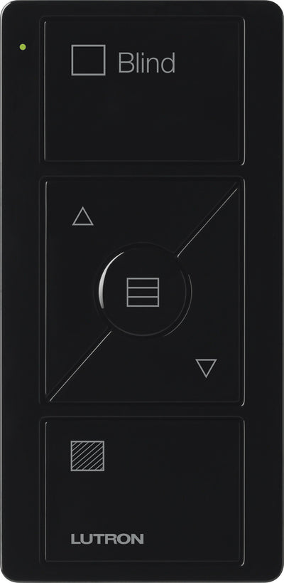 Lutron Pico 3-Button Wireless Remote, Horizontal Sheer Blinds, Black, PJ2-3BRL-GBL-S09