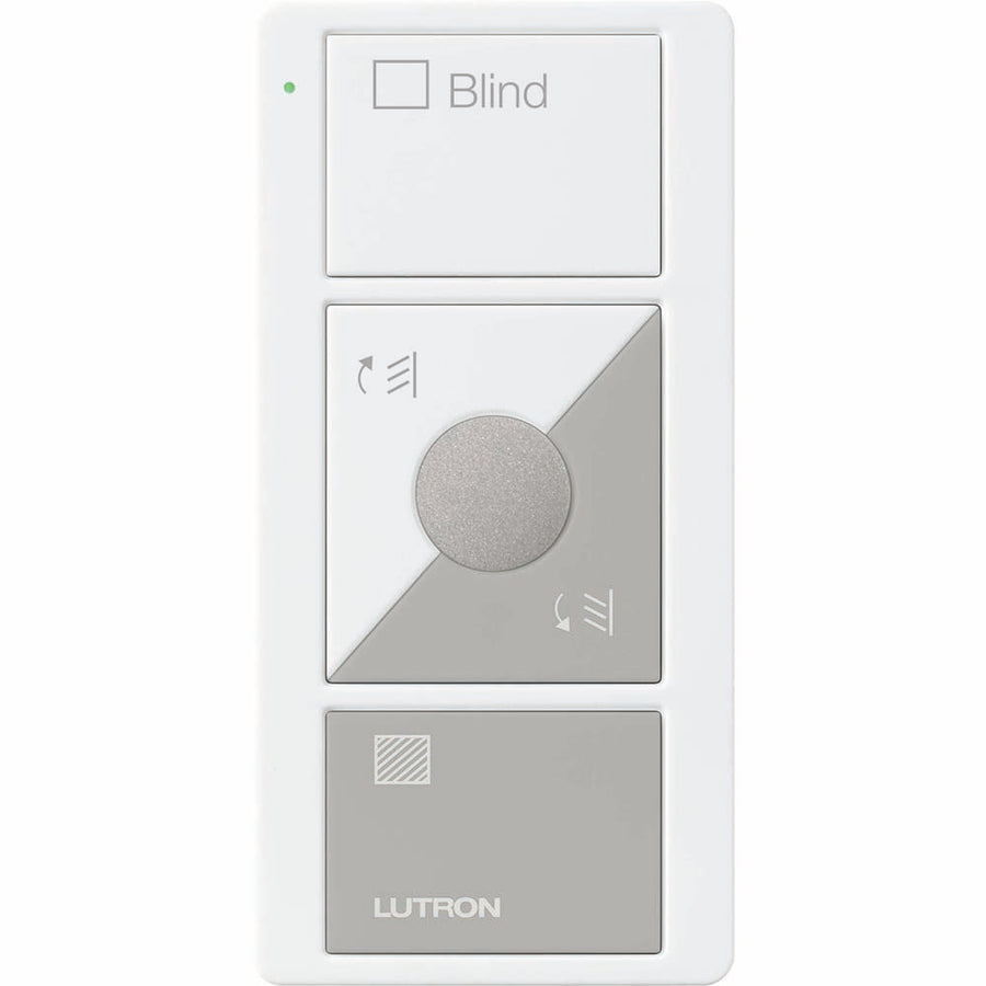 Lutron Pico 3-Button Wireless Remote, Blind Control, White/Gray, PJ2-3BRL-GWG-S05