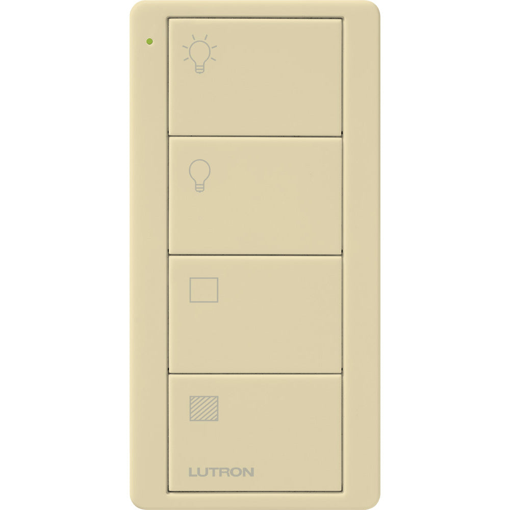 Lutron 4-Button, 2 Group Control, Pico Smart Remote, with Light and ...