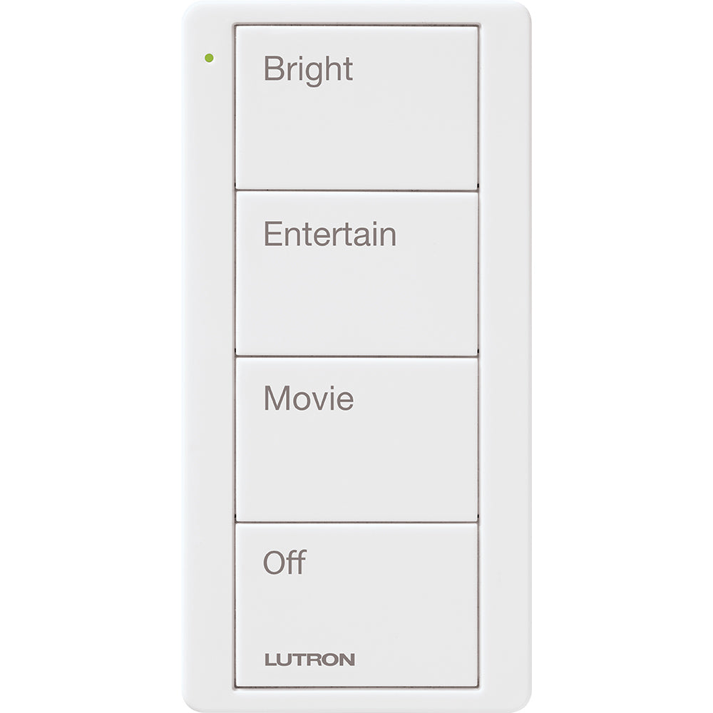 Lutron 4-Button, Scene Keypad, Pico Smart Remote, with Family Room Text ...