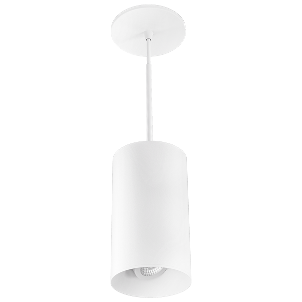 Elco Lighting 4″ Koto Sylo Adjustable Pendant, 5–12.5W, 2400K–Tunable White, CRI95, 120V/277V, Triac/0–10V/DALI2, Black, E429FB-0327