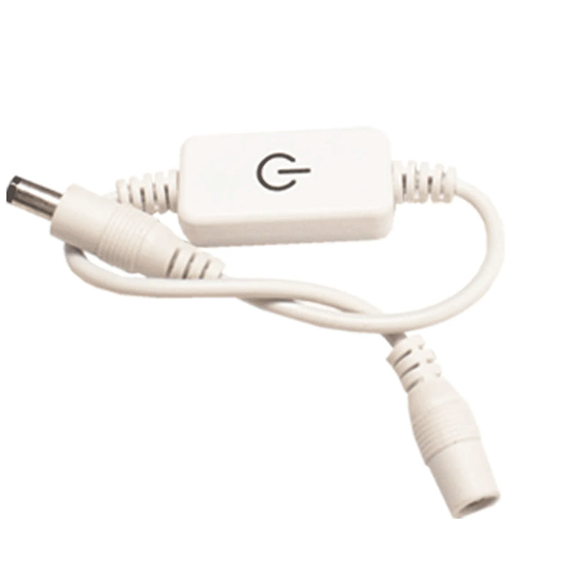 Westgate 12V In-Line Dimmer For Puck Lights - White, PL12-ILDMR-WH