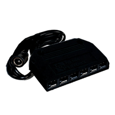Westgate 6-Port Splitter For 12V Slim Puck Series - Black, PL12-SPLIT6-BK