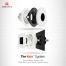 Elco Lighting Pex 4" Round Deep Reflector, Koto System, White, ELK4118W