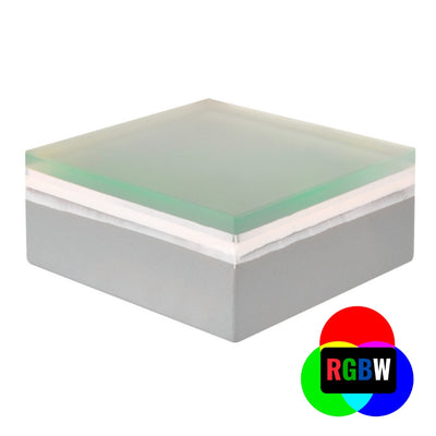 ABBA Lighting CRG30 RGBW Brick Light, 1.3W, 36.4 lm, RGBW, 12V DC, IP67, White/Frosted, CRG30 RGBW