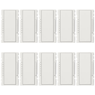 Lutron RadioRA 2 Replacement Button Kit, Dimmers, 10-Pack, Snow, RK-D-10-SW