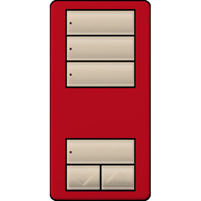 Lutron seeTouch LED+ Wall Keypad, Works with RA3 Systems, 3 Scene with 1 Raise/Lower, Neutral Required, 120V, RRD-W3S-HT, Hot
