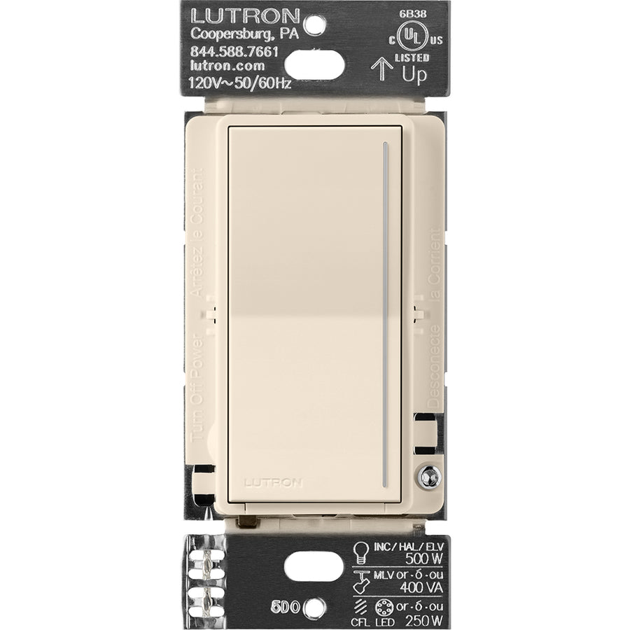 Lutron Sunnata RF PRO LED+ Touch Dimmer Switch, 250W, Clear Connect-Type X, Light Almond, RRST-PRO-N-LA