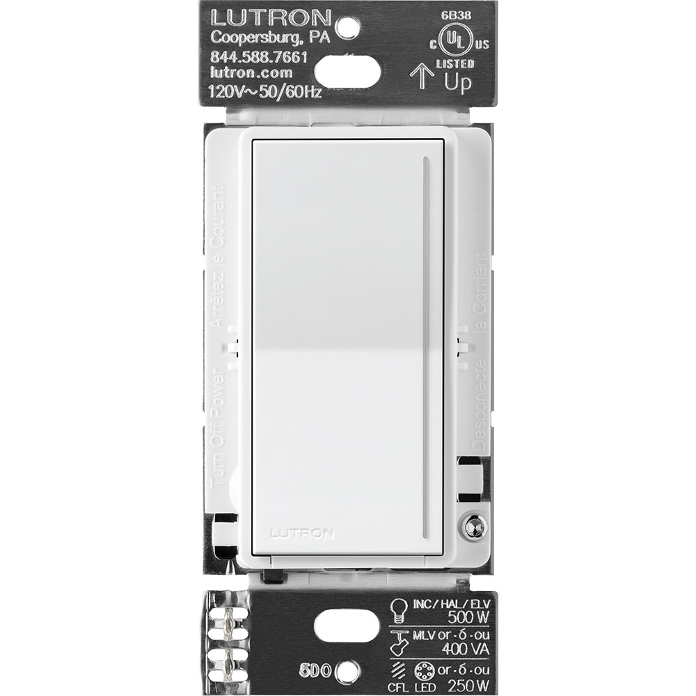 Lutron RadioRA 3 Sunnata RF Pro LED+ Touch Dimmer Switch, 250W, Snow White, RRST-PRO-N-SW