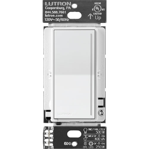 Lutron RadioRA 3 Sunnata PRO LED+ Touch Dimmer Switch, 250W, 120V, White, RRST-PRO-N-WH