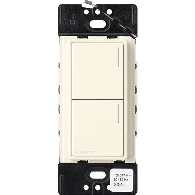 Lutron RadioRA 3 Sunnata RF Hybrid 2-Button Keypad, 120-277V, Biscuit, RRST-HN2B-BI