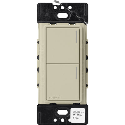Lutron RadioRA 3 Sunnata RF Hybrid 2-Button Keypad, 120-277V, Clay, RRST-HN2B-CY