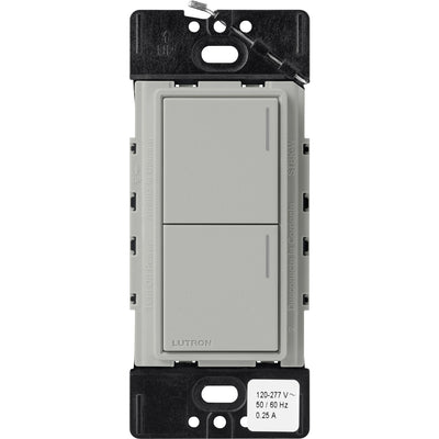 Lutron RadioRA 3 Sunnata RF Hybrid 2-Button Keypad, 120–277V, Pebble, RRST-HN2B-PB