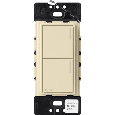 Lutron RadioRA 3 Sunnata RF Hybrid 2-Button Keypad, 120-277V, Sand, RRST-HN2B-SD