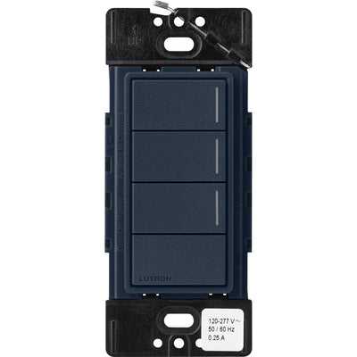 Lutron RadioRA 3 Sunnata RF Hybrid 3-Button Keypad, Raise/Lower, 120-277V, Deep Sea, RRST-HN3RL-DE