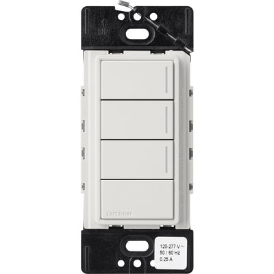 Lutron RadioRA 3 Sunnata RF Hybrid 3-Button Keypad, Raise/Lower, 120-277V, Lunar Gray, RRST-HN3RL-LG