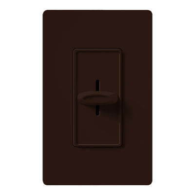 Lutron Skylark Slide-to-Off Dimmer, 1000W, Incandescent/Halogen, 120V, Brown, S-1000-BR