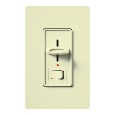 Lutron Skylark Dimmer, 1000W, Preset, Locator Light, Almond, S-10PNL-AL