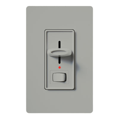 Lutron Skylark Dimmer, 1000W, Preset, Locator Light, Gray, S-10PNL-GR