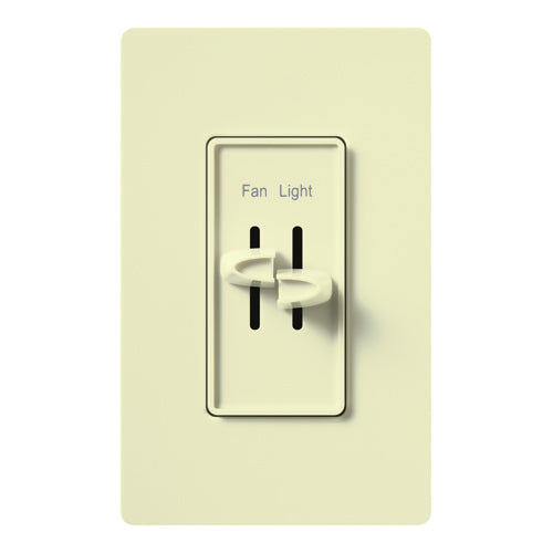 Lutron Skylark Dual Fan/Light Control, 300W Light, 2.5A Fan, Almond, S2-LF-AL