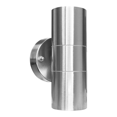 ABBA Lighting SCS06 Stainless Steel Wall Light, Accepts 2× MR16 12V Bulbs (sold separately), 305 Stainless Steel, Black, Stainless Steel, SCS06