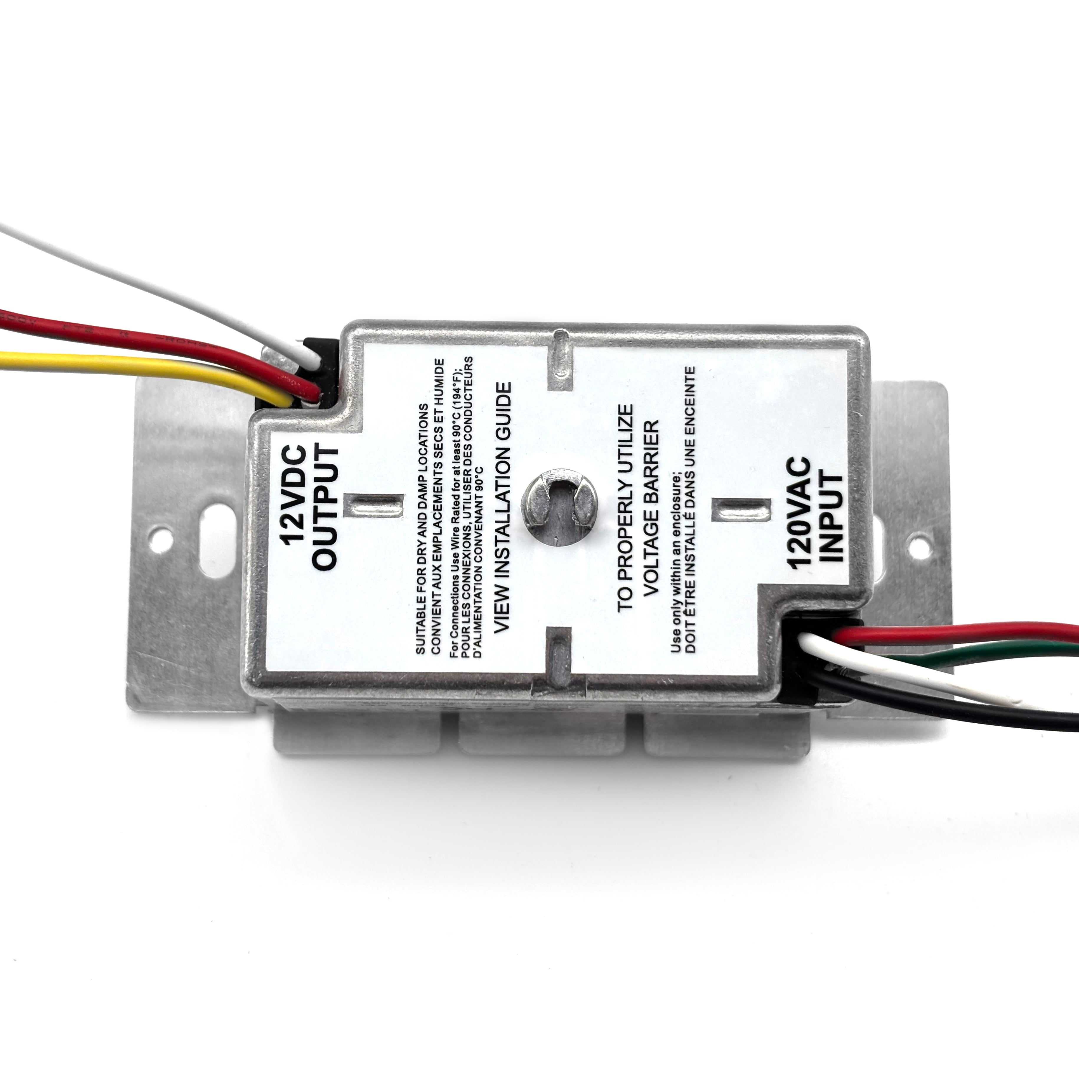 Select 60 Watts LED Decora Dimmer with Built-in 120V Input 12V DC Output Driver Class 2