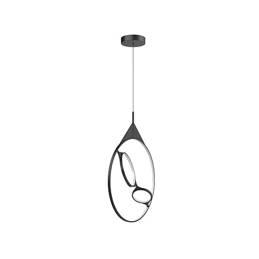 Kuzco Lighting Serif 24-in LED Pendant, 40W, 3000K, Black, PD84324-BK