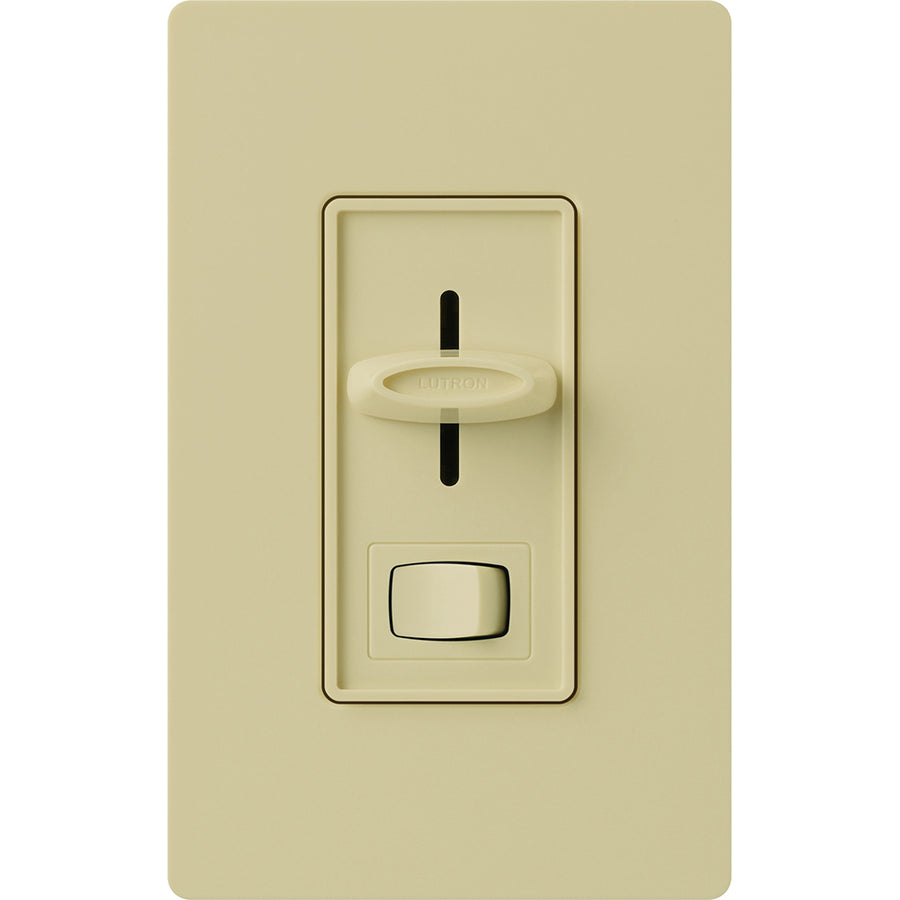 Lutron Skylark Dimmer, 8A, Fluorescent/LED, 3-Wire Ballast/Driver, 3-Way, Preset, Ivory, SF-103P-IV