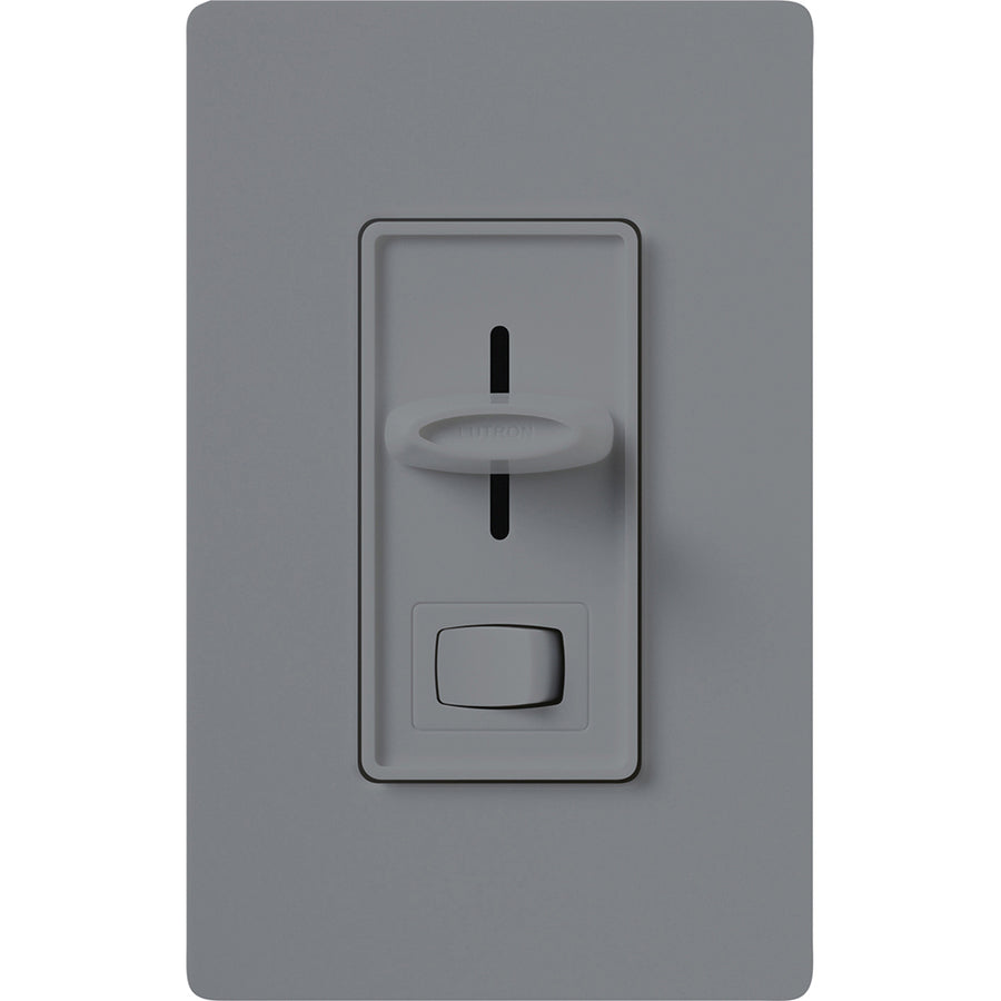Lutron Skylark Dimmer, Fluorescent/LED, 3-Way, 277V, 6A, Gray, SF-12P-277-3-GR