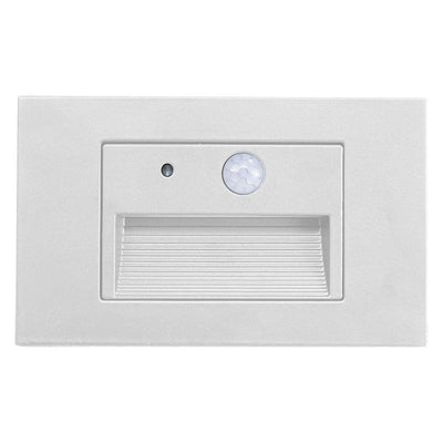 Westgate Model A - 12V Selectable CCT LED Integrated Step Lights with PIR Motion Sensor & Photocell, 3W, 3000K/4000K/5000K White, SLE-A-12V-MCT-PIR-WH
