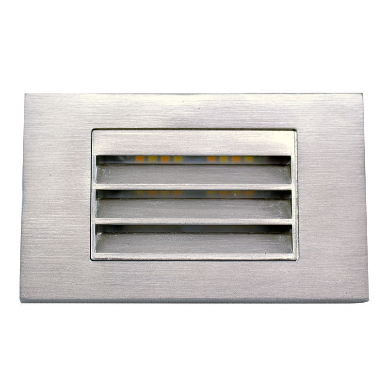 Westgate Model LH - 120V Selectable CCT LED Integrated Step Lights, 5W, 30K/40K/50K Brushed Nickel, SLE-LH-120V-MCT-BN