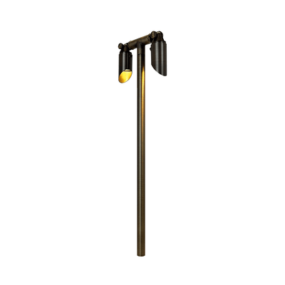 ABBA Lighting BTE SPB Brass Double-Sided Path Light, 6 In./12 In./24 In., Natural Brass, Dark Brass, BTE SPB