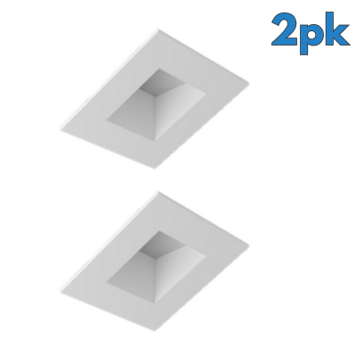 Element Lighting VERSE™ 3" Slope Square Trim LED Wall Wash 2 packs   V3SDSWH