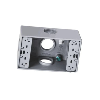 Westgate Mfg Electrical Box, 3/4 In. Trade Size, 5 Outlet Holes, 18.3 cu. in., Gray, W1B75-5X