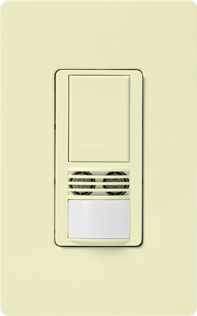 Lutron Maestro Dual Technology Occupancy Sensor, Single-Circuit, Neutral Required, Almond, WMS-B102-AL
