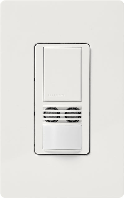 Lutron Maestro Dual Technology Occupancy Sensor, 180° FOV, XCT Technology, White, WMS-B102-WH