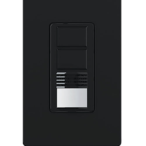 Lutron Maestro Dual Technology Occupancy Sensor Switch, 2-Circuit, 180°, Black, WMS-B202-BL