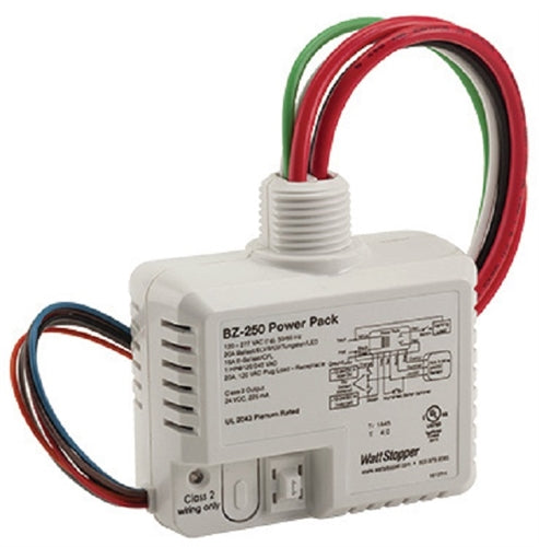 Wattstopper Power Pack, 120-277V, 50/60Hz, 24VDC, 225mA, with Auto/ Manual, BZ-250