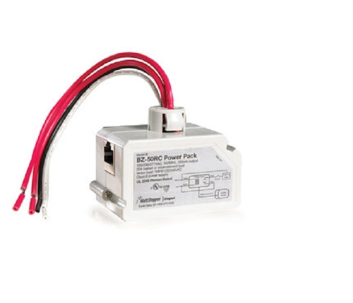 Wattstopper Power Pack, 120-277V, 50/60Hz, 24VDC, 225mA, RJ45 Connector, BZ-50RC