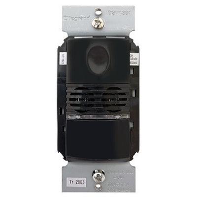 Wattstopper Dual Tech Wall Switch Occupancy Sensor, 120/277V, Black, DSW-301-B
