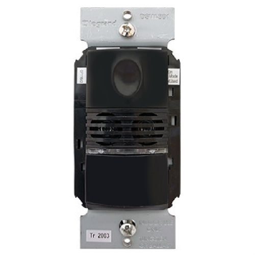 Wattstopper Dual Tech Wall Switch Occupancy Sensor, 120/277V, Black, DSW-301-B