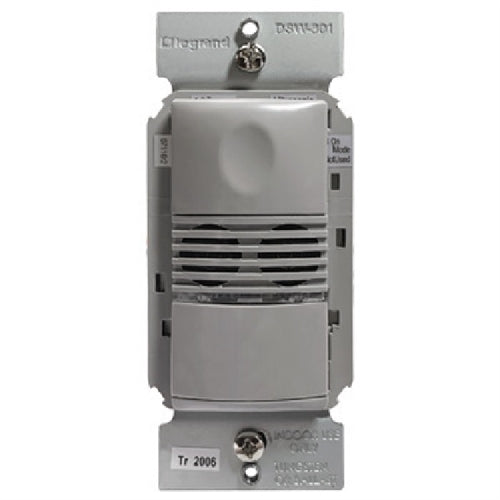 Wattstopper Dual Tech Wall Switch Occupancy Sensor, 120/277V, Grey, DSW-301-G