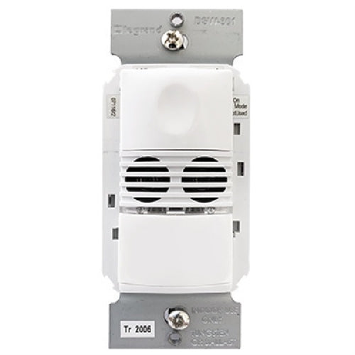 Wattstopper Dual Tech Wall Switch Occupancy Sensor, 120/277V, White, DSW-301-W